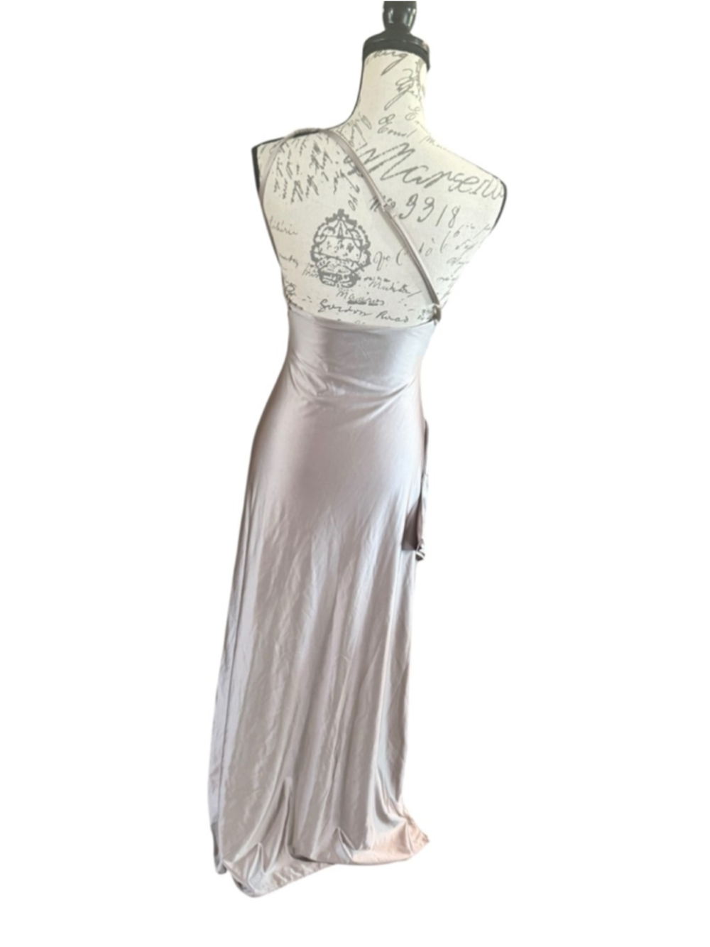 Women's OYS Champagne One Shoulder Dress S - Picture 12 of 12